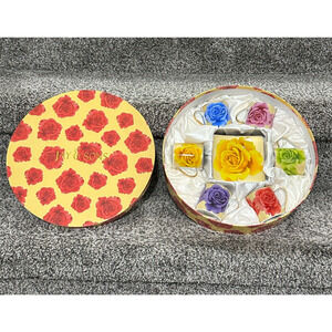 NEW IN BOX! 12 Piece - Espresso Turkish Coffee Cup & Saucers - Rose Design